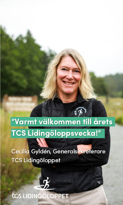 TCS Lidingöloppets Generalsekreterare Cecilia Gyldén. Bild: Emelie Alamanos