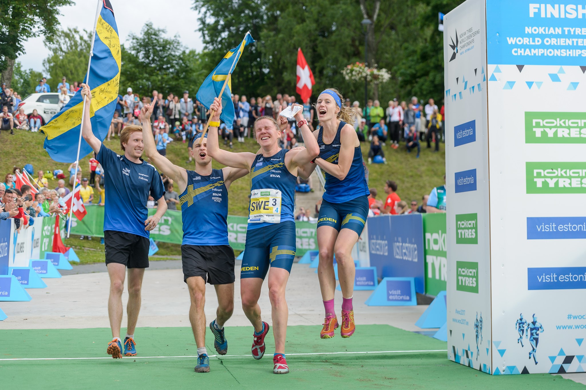 Svenska orienteringslandslaget till TCS Lidingöloppet